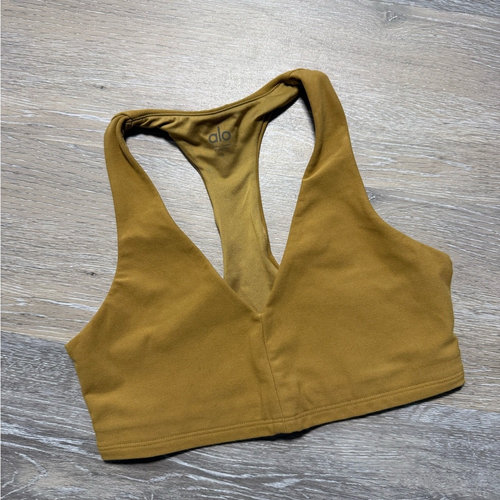Alo Yoga Alosoft Base Bra - Caramel